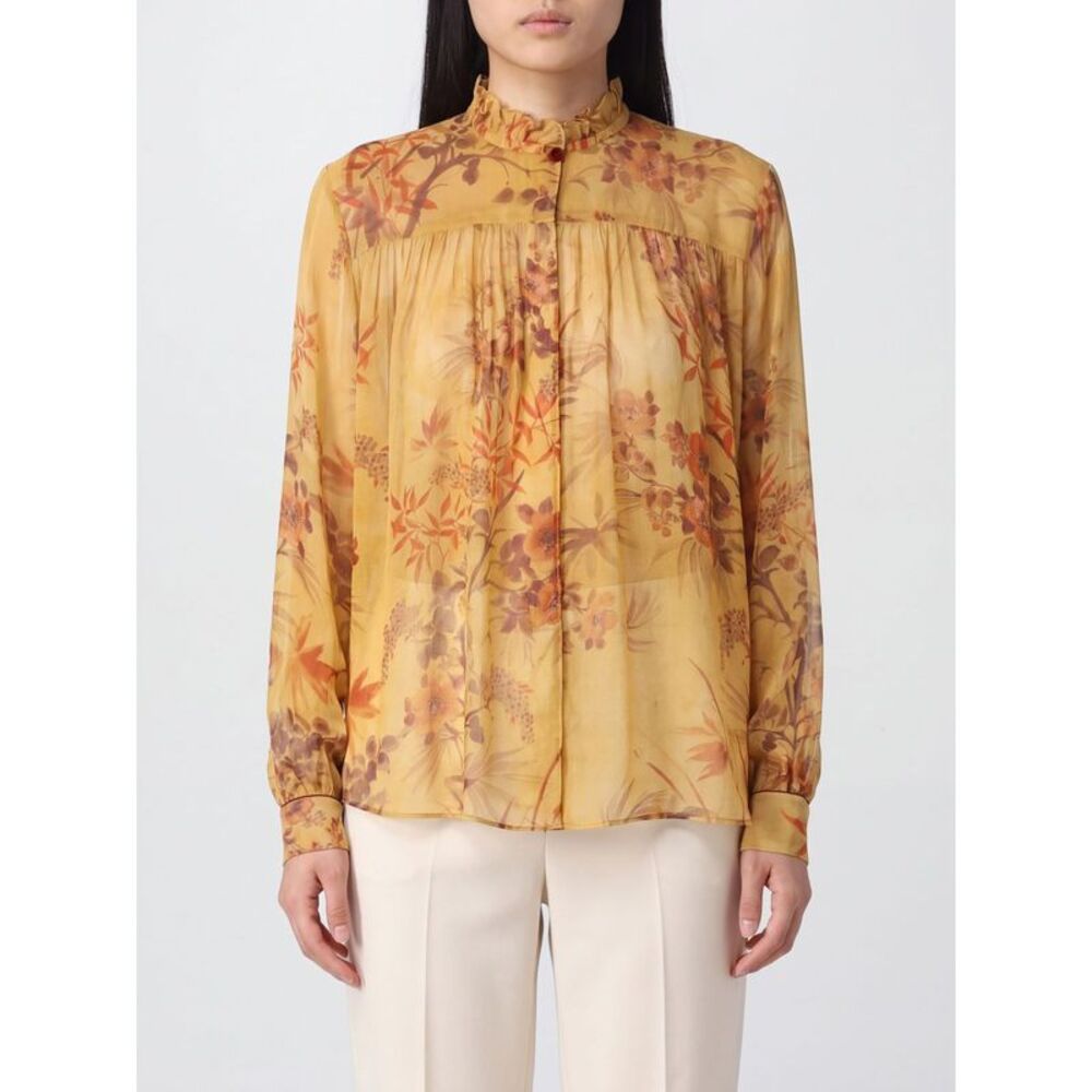 Forte Forte Women Forte Forte Floral Print Viscose Shirt With Ruffle Collar